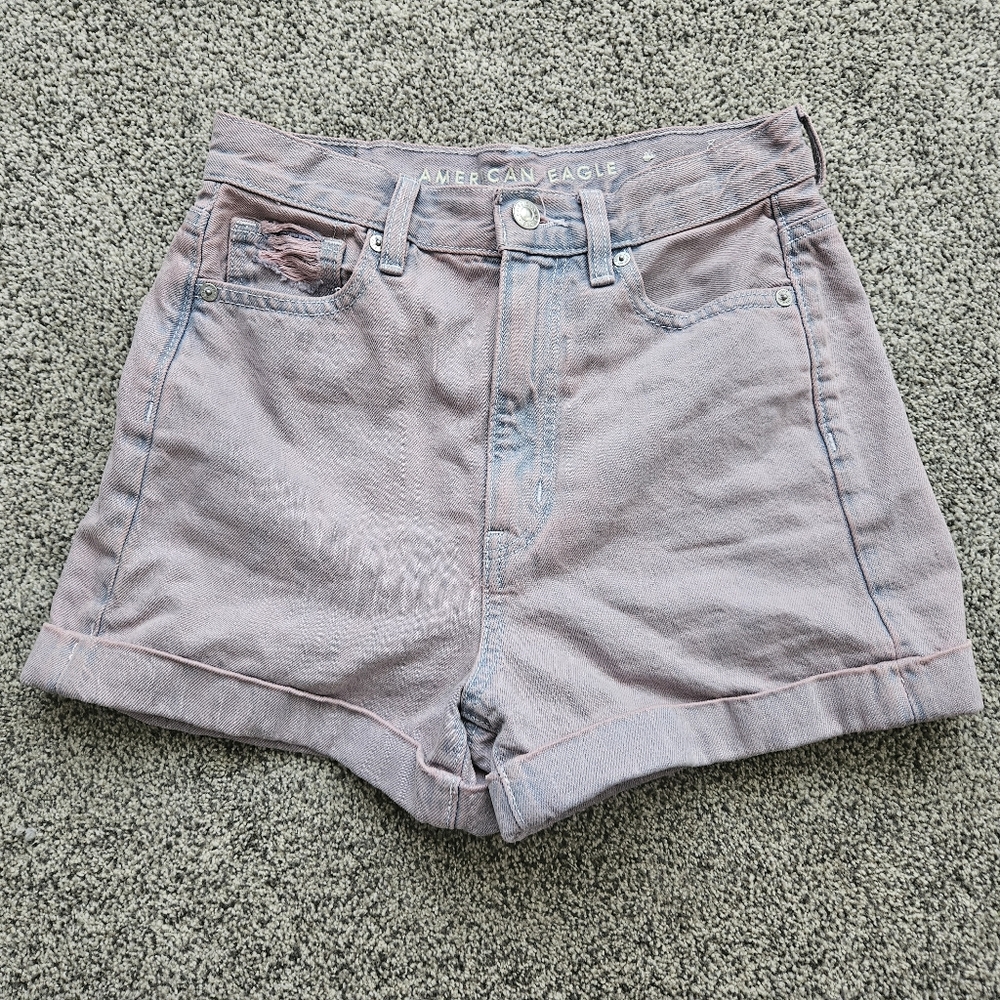 American eagle pink Jean shorts